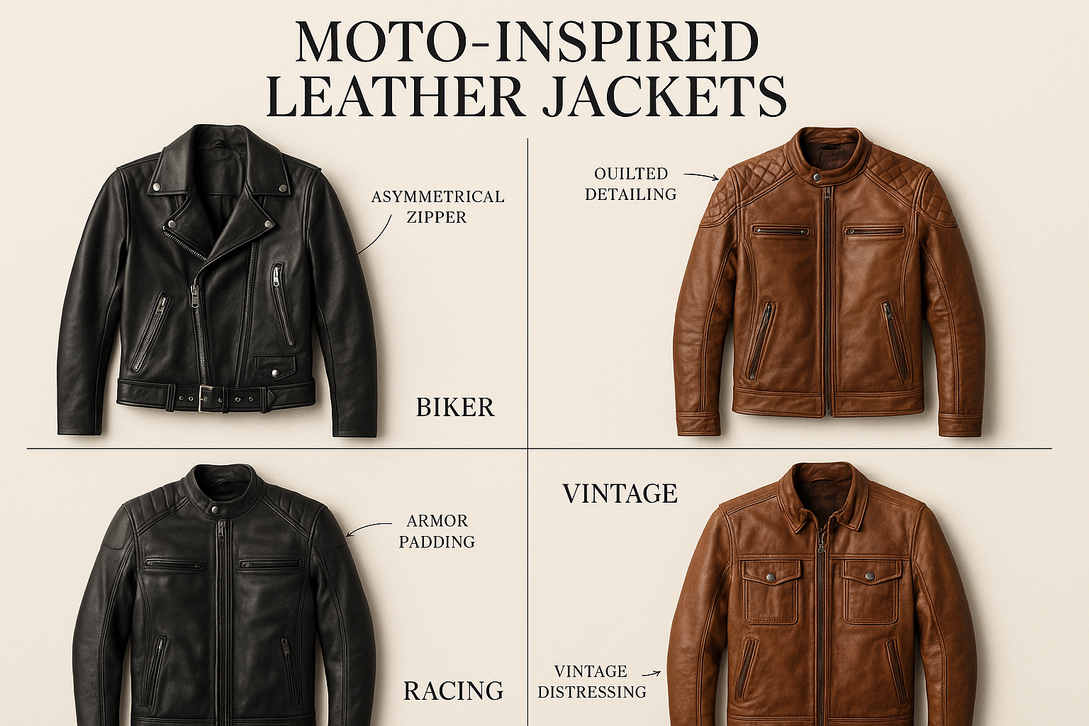 Moto-Inspired Leather Jackets: A Style Breakdown